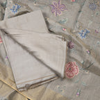 Tissue Shimmer Light Pista Green Unstitched Salwar Material With Dupatta
