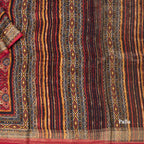 Modal Silk Red Floral Printed Saree