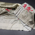 Russian silk Grey brocade ombré Saree