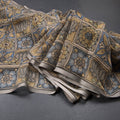 Semi Linen Multi Colour Floral Printed Saree