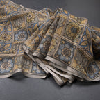 Semi Linen Multi Colour Floral Printed Saree