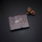 Organza Lavender Traditional Thread Work Saree