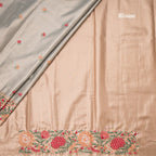 Fancy Silk Green Stylish Thread Work Saree
