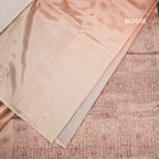 Organza Multi Colour Zari Stripes With Thread Work Saree 07