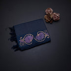 Pure Tussar Navy Blue Zari With Painting Work Saree