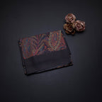 Pure Tussar Multi Colour Printed Saree With Zari Checks Border