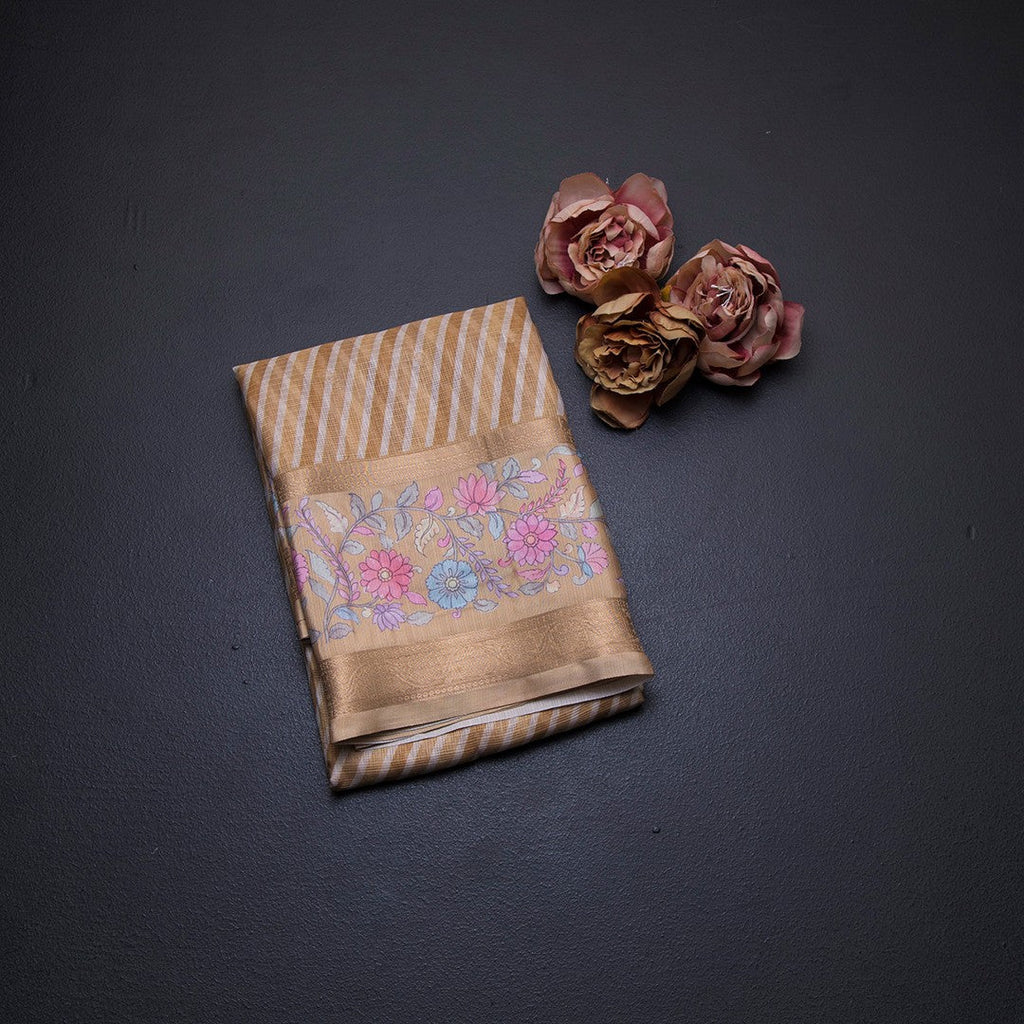 Kota Multi Colour Stripes Printed Saree