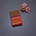 Chettinad Cotton Shot Colour Plain Saree With Rettapet Border Without Blouse