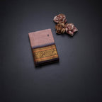 Kanchi Cotton Light Peach Saree With Thread Buttas And Temple Border