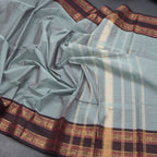 Kanchi Cotton Shot Colour Plain Saree And Rettapet Border - Kumaran Silks
