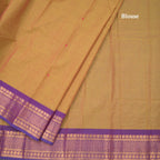 Kanchi Cotton Shot Colour Saree With Thread Buttas And Zari Border 05