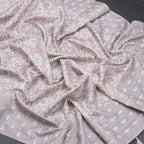 Raw Silk Multi Colour Printed Saree With Thread Border 02 - Kumaran Silks