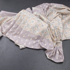 Raw Silk Multi Colour Printed Saree With Thread Border 04