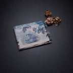 Raw Silk Cream Floral Printed Saree With Ribbon Border 06