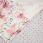 Raw Silk Cream Floral Printed Saree With Ribbon Border 07