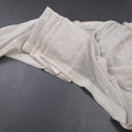 Semi Linen Light Grey Thread Work Saree
