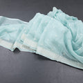 Semi Linen Powder Blue Thread Work Saree