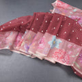 Kota Maroon Saree With Thread Buttas And Printed Border