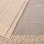 Kota Sandal Floral Thread Work Saree