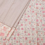 Raw Silk Multi Colour Stripes Saree With Printed Border