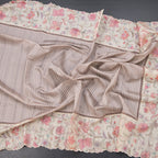 Raw Silk Multi Colour Stripes Saree With Printed Border