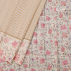 Raw Silk Multi Colour Stripes Saree With Printed Border 02