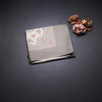 Raw Silk Sage Green Printed Saree