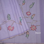 Kota Lavender Floral Printed Saree