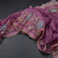 Kota Thulian Pink Floral Printed Saree