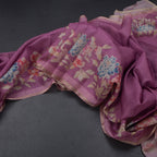 Kota Thulian Pink Floral Printed Saree