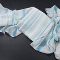 Linen Multi Colour Borderless Saree With Stripes Design