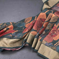 Tussar Dark Green Floral Printed Saree 02
