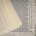 Kota Sandal Floral Thread Work Saree 02