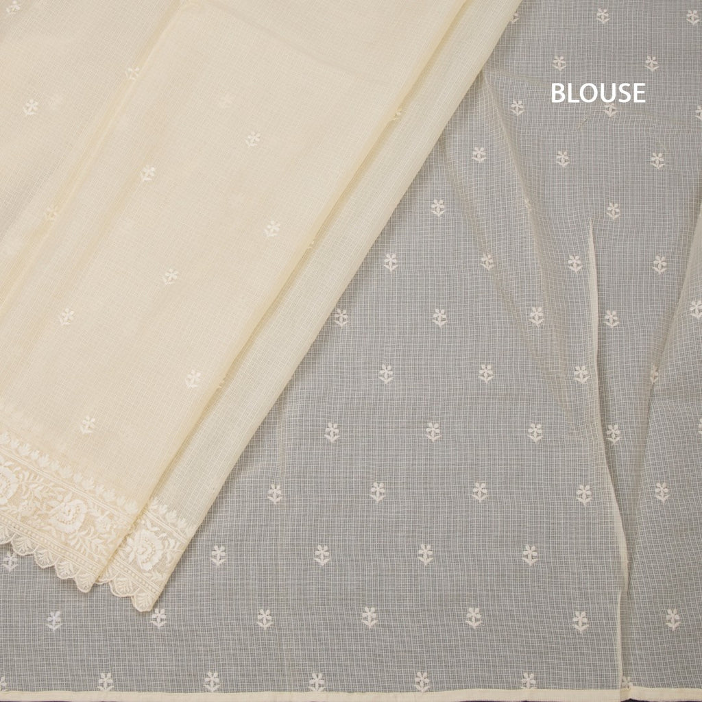 Kota Sandal Floral Thread Work Saree 02