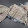 Raw Silk Multi Colour Checked Saree With Paint Work 03