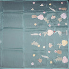 Soft Tissue Sky Blue Thread Work Saree