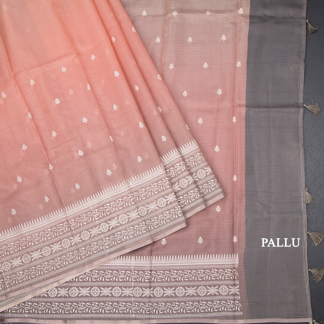 Kota Multi Colour Floral Thread Work Saree 04