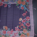 Kota Plum Purple Floral Printed Saree