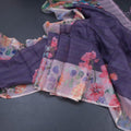 Kota Dark Purple Floral Printed Saree