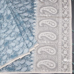 Semi Linen Sage Green Printed Saree And Thread Pallu
