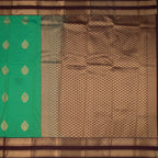 Art Silk Jade Green Zari Worked Saree