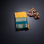 Art Silk Mango Yellow Zari Worked Saree