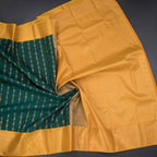 Art Silk Dark Green Zari Worked Saree