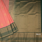 Art Silk Peach Zari Worked Saree