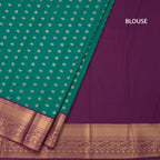Art Silk Green Zari Worked Saree