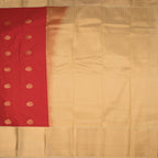 Art Silk Red Zari Worked Saree 02