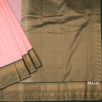 Art Silk Peach Zari Worked Saree 02