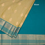 Art Silk Olive Green Zari Worked Saree