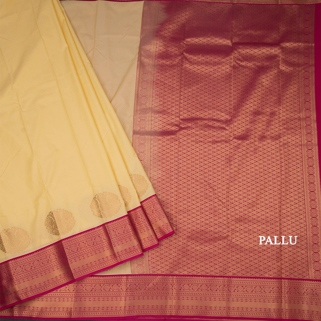 Art Silk Sandal Zari Worked Saree