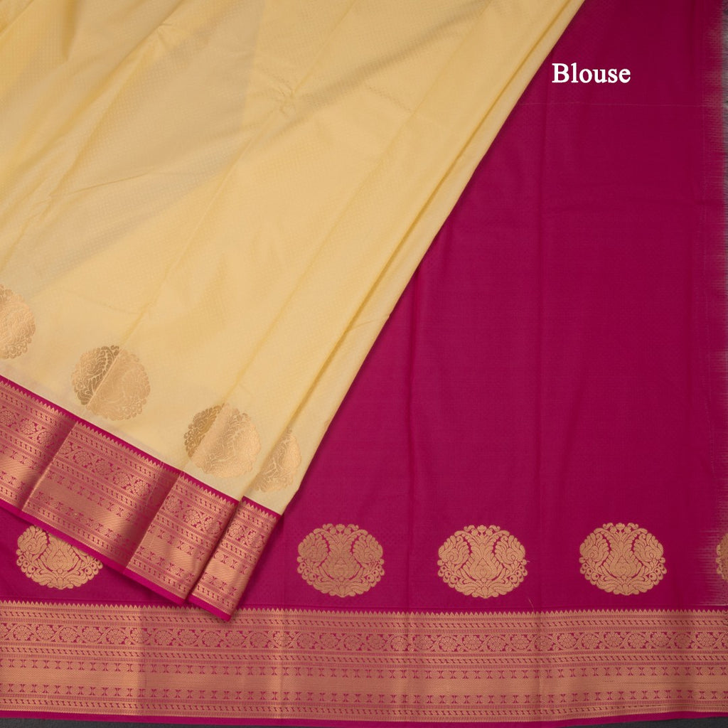 Art Silk Sandal Zari Worked Saree